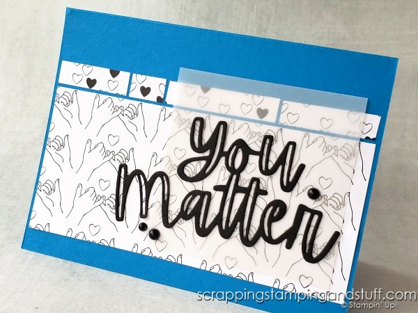 Take a look at the Stampin Up All Together collection and new skin tone Blends alcohol markers. See 6 ways to color on designer paper and 6 different card samples.