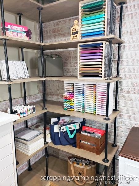 Click to stop in and see my new craft room! I'll share how I have my stamping supplies organized and share tons of tips for you!