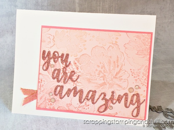 See 10 ways to use word die cuts on your card making projects and see the Stampin Up Amazing Thanks die set in action.