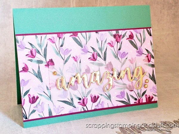 See 10 ways to use word die cuts on your card making projects and see the Stampin Up Amazing Thanks die set in action.