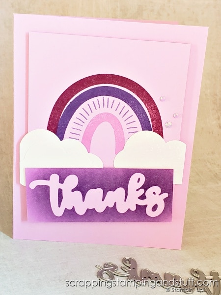 See 10 ways to use word die cuts on your card making projects and see the Stampin Up Amazing Thanks die set in action.