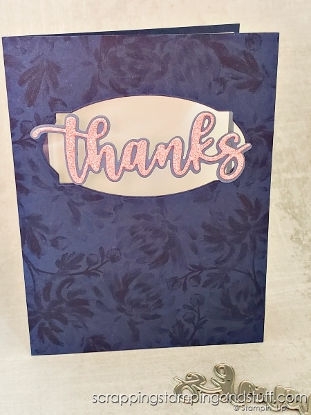 See 10 ways to use word die cuts on your card making projects and see the Stampin Up Amazing Thanks die set in action.
