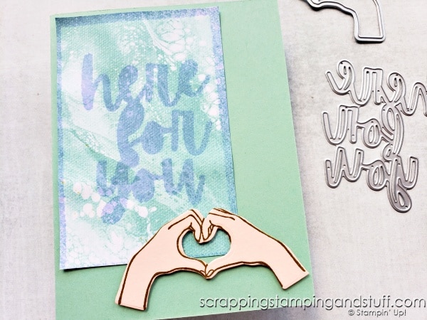 Try these 5 card making techniques for quick, simple cards! Featuring the Stampin Up All Together Collection and Here Together stamps.