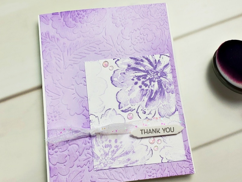 Double Embossing Technique with Photos and Video Tutoral