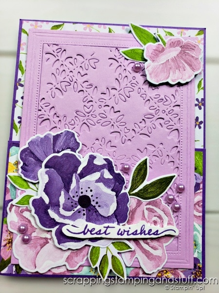 Stampin Up Happiness Abounds Fun Fold Card