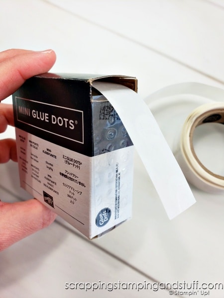 Are you frustrated with the change Glue Dots made in how they wrap the rolls of adhesive? If so, try this quick trick to make them more user friendly!