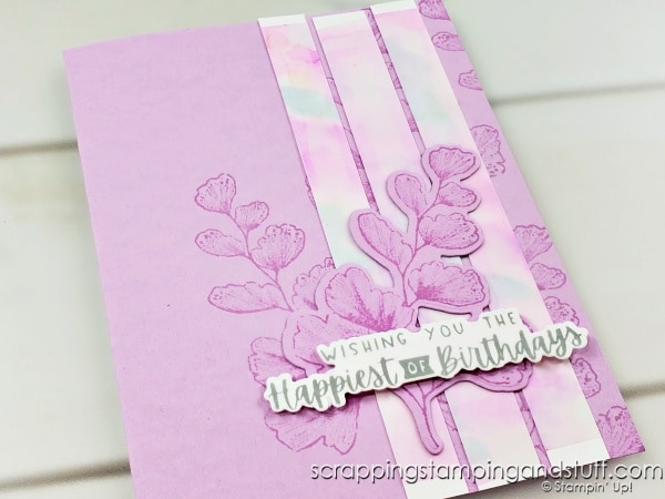 See 10 Ways to use alcohol marker backgrounds on your card projects! Using Stampin Up Nature's Moments and Reasons To Smile stamp sets.