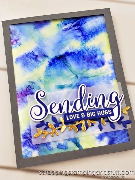 See 10 Ways to use alcohol marker backgrounds on your card projects! Using Stampin Up Nature's Moments and Reasons To Smile stamp sets.