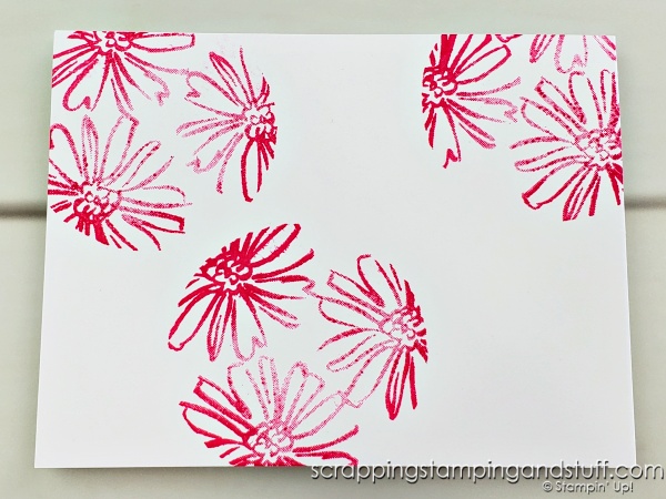 Today's card making tip + technique - Stamp on your stamps! Take a look at these beautiful examples.