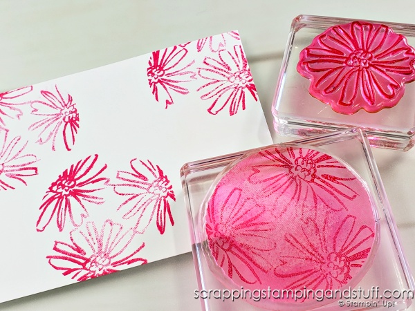 Today's card making tip + technique - Stamp on your stamps! Take a look at these beautiful examples.