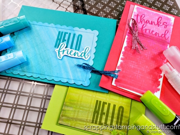 Spritzed Alcohol Marker Backgrounds – More Ways To Use Those Markers!
