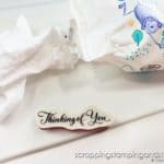 Click to learn how to clean cling label stamps from Stampin Up! and make them cling like new to your acrylic blocks!