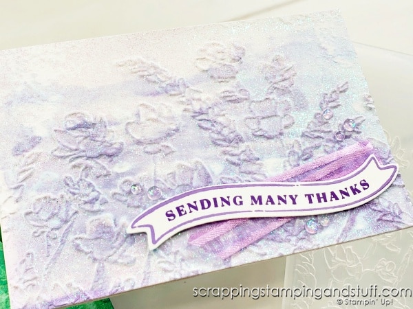 Create stunning cards with embossing paste and embossing folders. Make these cards with the Stampin Up Fond Of Autumn Bundle!