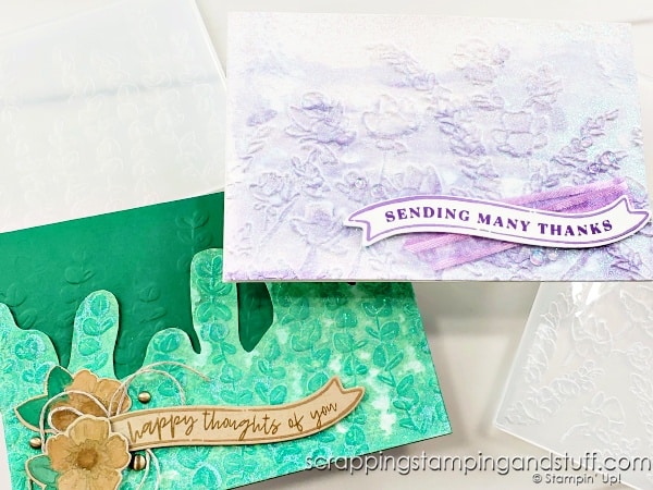 Embossing Paste + Embossing Folder Technique