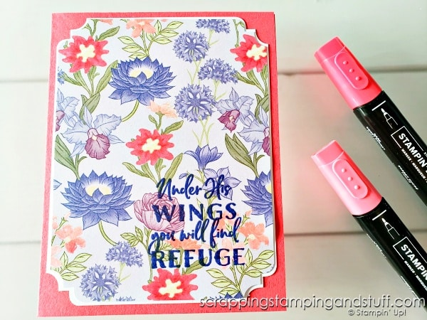 8 Simple techniques to try using your stamps and paper! Samples feature the Stampin Up Wonderful World bundle.