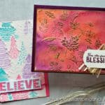 Try these fun embossing folder techniques using the Stampin Up Whimsical Woodland and Leaf Fall embossing folders!