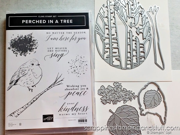 Click to learn new card making techniques with this tutorial featuring the Stampin Up Perched In A Tree bundle!