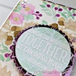 Take a look at this extremely simple fun fold card. Create the base, then decorate any way you choose. Sample features the Stampin Up Fond of Autumn stamp set.