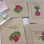 Have you tried carefree coloring? Stop staying inside the lines and give this a try! Sample cards use the Stampin Up Eclectic Garden stamp set.