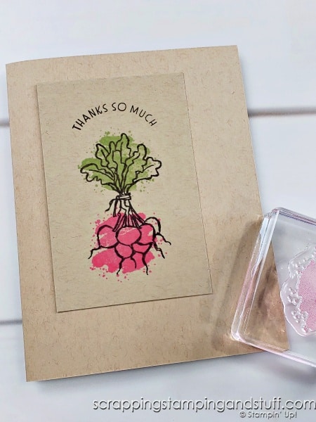 Have you tried carefree coloring? Stop staying inside the lines and give this a try! Sample cards use the Stampin Up Eclectic Garden stamp set.