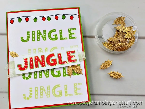 The Stamparatus is the best stamping tool! Try these 3 awesome tricks today. Take a look at the sample cards made with the Stampin Up Jingle Jingle Jingle stamp set.