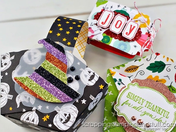 3 Of The Easiest Treat Holders You’ll Ever Create – All Using 6″x6″ Papers!