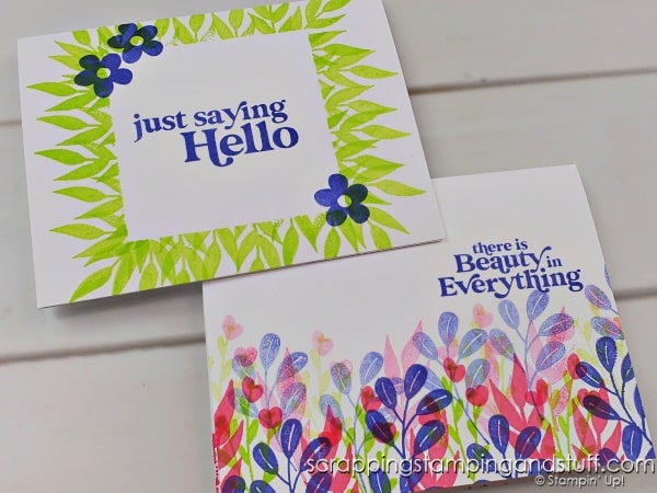 Handmade cards don't have to be complicated! Create these 6 simple stamping cards using the Stampin Up Simply Fabulous stamp set.
