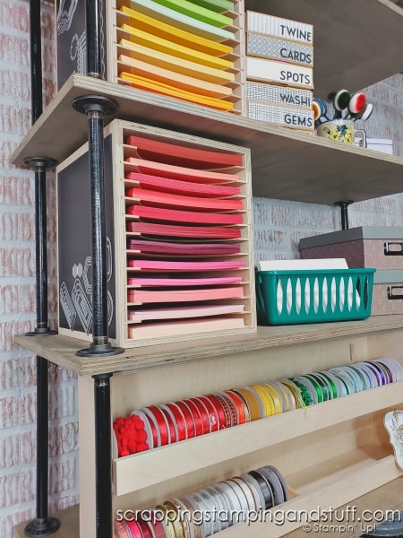 Click to see my top 3 craft room organization tips! Get organized today and LOVE spending time in your craft space!