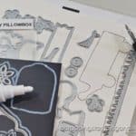 Click for details on this quick card making and craft room organization tip, which is to mark your die sets to know where each die should be returned on the card!