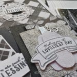 Make your cards POP with black and white! Simple fun fold card design, how to see both sides of your designer papers, and the Stampin Up Rustic Harvest bundle.