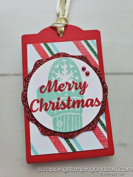 See 16 seasonal card ideas that are easy to mass produce for Christmas and the holidays! Stampin Up Celebrate with Tags stamps