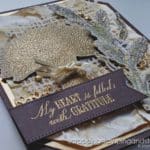 Click to see this stunning card full of techniques, layers, texture and more - featuring the Stampin Up Gathered Wheat bundle.