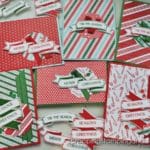 Create tons of die cut sentiment tags FAST with the Stampin Up Christmas Banners bundle! Personalize with other sentiment stamps to create tags for any occasion!