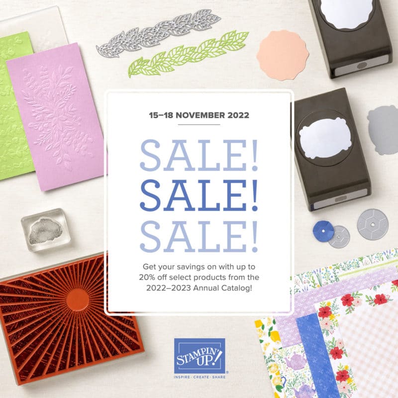 Stampin Up Seasonal Sale