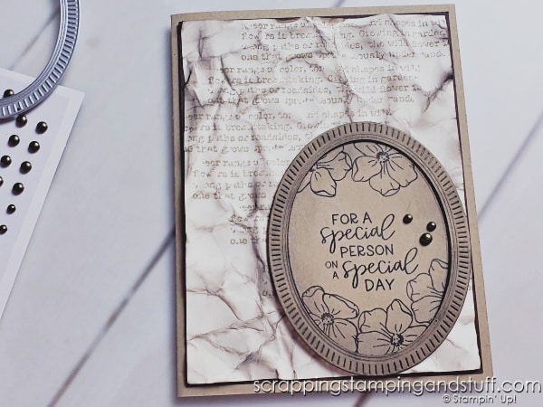 Create cards with character using these 7+ vintage card techniques! Cards feature the Stampin Up Framed Florets stamp set.