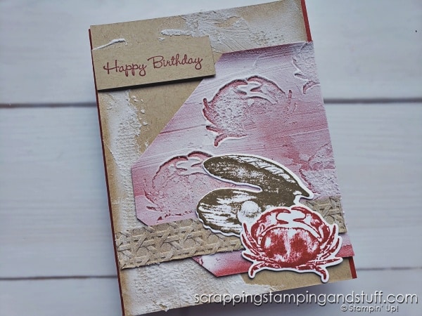 Learn how to use texture paste for card making! Click for 13 different ways to use embossing paste including with stencils, added colors, and embossing powder.