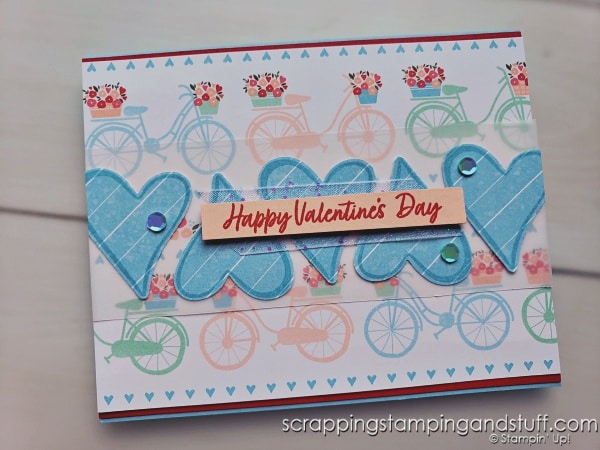 Click to see 9 creative ways to use hearts on your card projects! Sample cards feature the adorable Stampin Up Country Bouquet bundle.