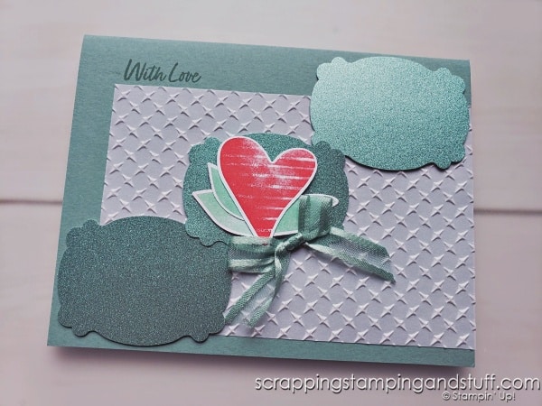 Click to see 9 creative ways to use hearts on your card projects! Sample cards feature the adorable Stampin Up Country Bouquet bundle.