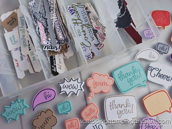 Stampin Up Conversation Bubbles & My Updated Sentiment Tag Box!