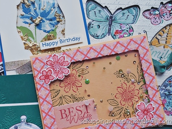 Click to see how to make a shaker card in 4 simple steps! Shaker cards look complicated but they are quick and easy to create!