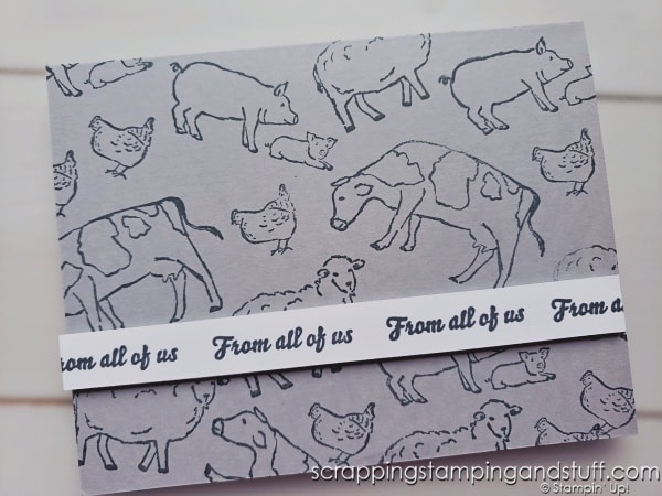 Take a look at these quick and easy beginner level cards that can be made in minutes with the Stampin Up On The Farm stamp set!