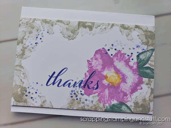 Take a look at this one sheet wonder for making quick, clean and simple cards! Samples feature the Stampin Up Artistically Inked stamp set.