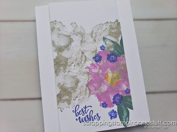 Take a look at this one sheet wonder for making quick, clean and simple cards! Samples feature the Stampin Up Artistically Inked stamp set.