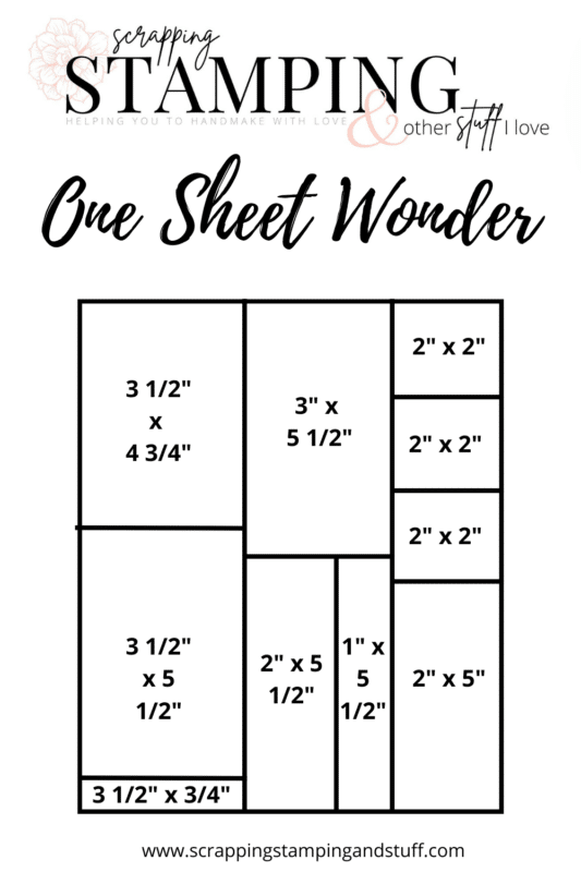 Take a look at this one sheet wonder for making quick, clean and simple cards! 