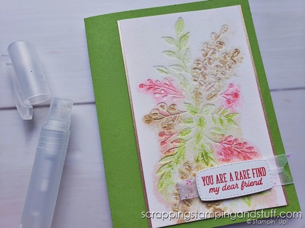 Have you ever done watercolor with embossing folders?! This fun twist on embossing creates one-of-a-kind results. Click for complete tutorial!