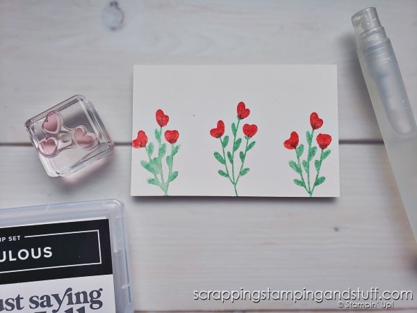 How To Use Water Spritzers For Card Making