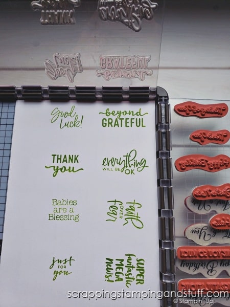 Would you love to know how to stamp and store tons of sentiment tags in just minutes? Click for this simple card making hack!