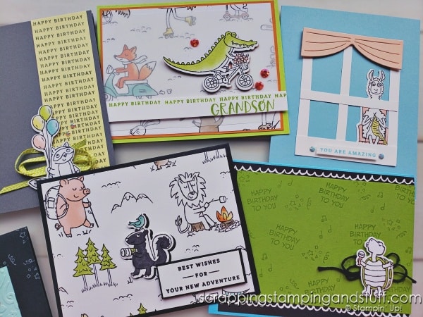 Click for five ways to use those little tiny greetings you can barely see! Plus absolutely adorable cards featuring the Stampin Up Zany Zoo bundle.
