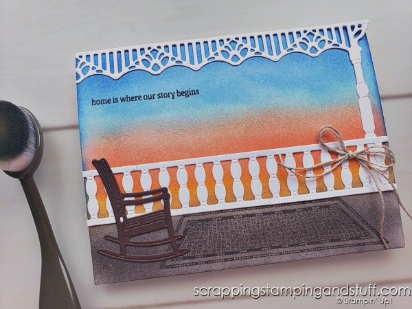 Click to see how to create quick & simple backgrounds using blending brushes and the Stampin Up Lazy Days bundle!