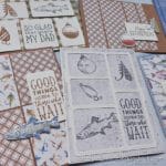 Click to see these 7 card layouts to show how to use your paper stash by making panel cards! Masculine card samples feature the Stampin Up Gone Fishing bundle.